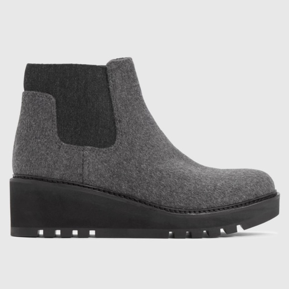 Eileen Fisher Gray Ankle Boots - Picture 1 of 10